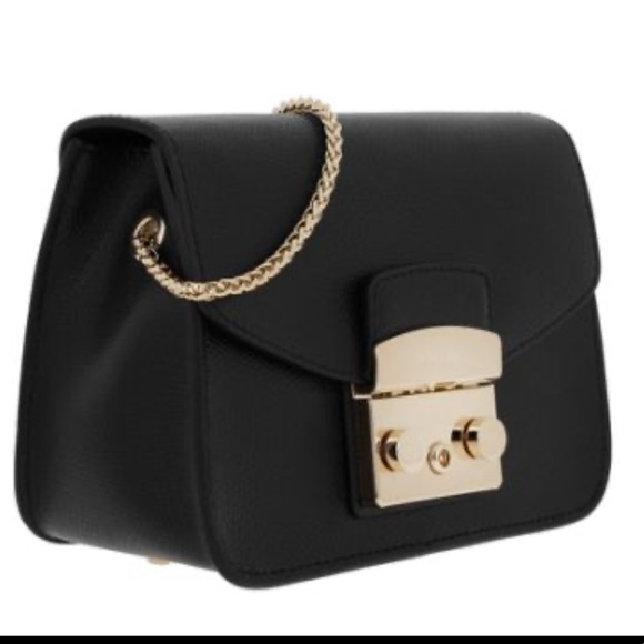 FURLA Women's Metropolis Mini Cross Body - Black - Picture 8 of 15